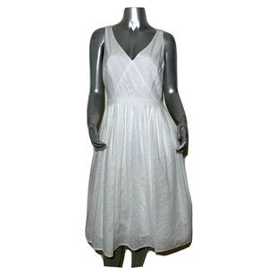 J.Crew Womens Dress 2 White Cotton Cottagecore